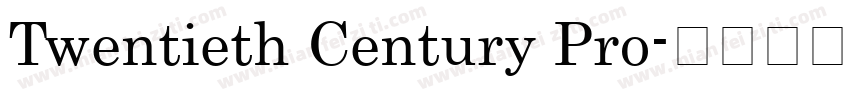 Twentieth Century Pro字体转换